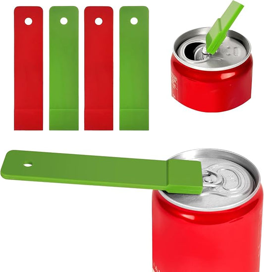 Pop Can Opener – 4 Pack Beer Can Opener, Soda Can Tab Opener, Party Essential Tool, Great Tool for Bartenders