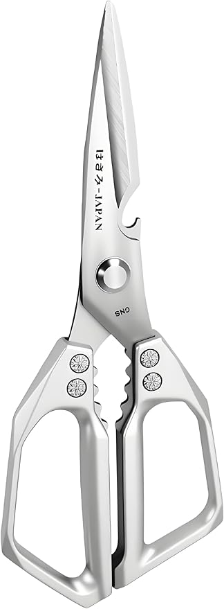 Kitchen Scissors, All Purpose，Ultra Sharp Meat Scissors，Heavy Duty Silver Cooking Scissor，Dishwash Safe Stainless Steel Kitchen Shears for Food, Chicken Bones, Turkey