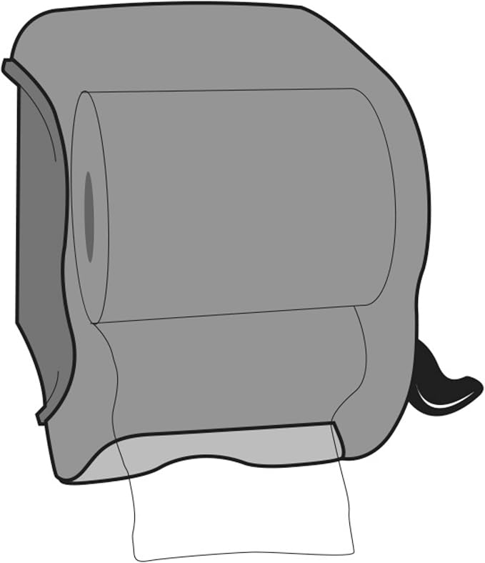 San Jamar Classic Element Paper Towel Dispenser Wall-Mounted Commercial Roll Dispenser, Fits All Core Sizes with Lever for Bathroom, Kitchens, and Restaurants, Plastic, Universal Paper, Black Pearl - Image 13