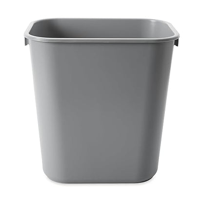 Rubbermaid Commercial Products Deskside Wastebasket/Trash Can, 3.25-Gallon/13-Quart, Gray, Plastic, for Bedroom/Bathroom/Office, Fits Under Desk/Sink/Cabinet - Image 3