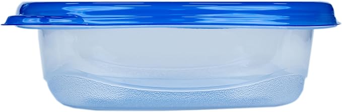 Glad GladWare Entree Food Storage Containers with Lids, Medium Square BPA Free Plastic for Meal Prep and Lunches, Lock Tight Seal, Microwave and Dishwasher Safe, 25 Oz, 5 Count - 6 Pack - Image 4