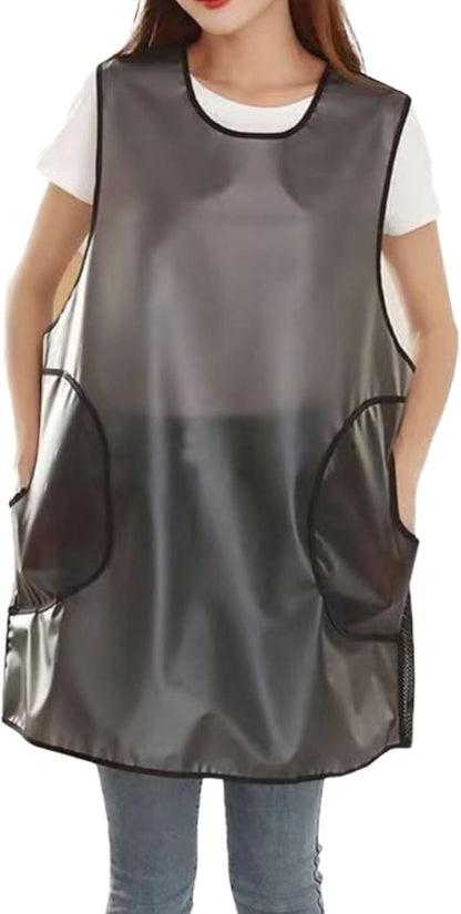 Women Home Waterproof Aprons,Cleaning Fish, Dog Grooming, Gardening, Cute Dishwashing Apron