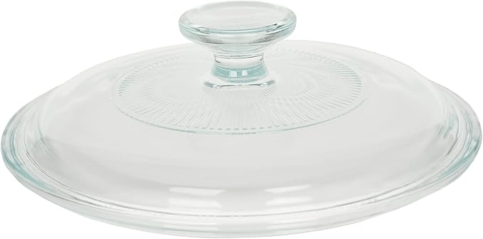 CorningWare FS5 1.5qt/1.4L Round French White Casserole Dish & G-5C 1.5qt French White Fluted Glass Lid