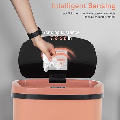 FDW Garbage Can 13 Gallon 50 Liter Kitchen Trash Can for Bathroom Bedroom Home Office Automatic Touch Free High-Capacity with Lid Waste Bin - Image 3