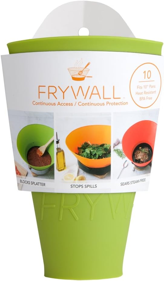 Frywall 10 (Medium) - Green - Splatter Guard, as Seen on Shark Tank - Image 2