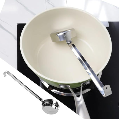 2 Pcs 3 oz Silver 10.55 Inch Stainless Steel 201 Long Handle Cooking Spoon for Holding Food Kitchen Cooking Stirring Soup Spoon