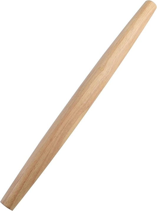 French Rolling Pin (17 Inches) –WoodenRoll Pin for Fondant, Pie Crust, Cookie, Pastry, Dough –Tapered Design & Smooth Construction - Essential Kitchen Utensil by KARRYOUNG