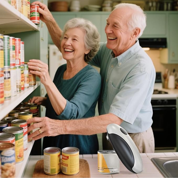 Electric Can Openers in 2026: Automatic Can Opener Electric with Rechargeable. The Can Opener Creates A Smooth Edge, Making It The Best Gift for Seniors And Kids. (White) - Image 9