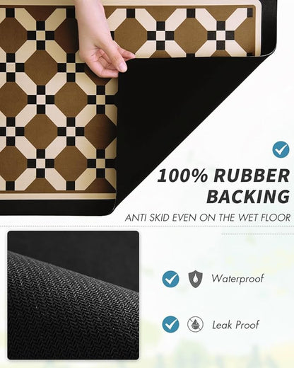 AMOAMI Coffee Mat Hide Stain Rubber Backed Absorbent Dish Drying Mat for Kitchen Counter - Fits Under Coffee Maker or Machine - 16X24 - Image 5