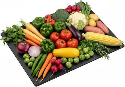 Thick XL 24x18 Plastic Cutting Board 0.75 Inch Thick, Extra Large NSF for Food Service, Black