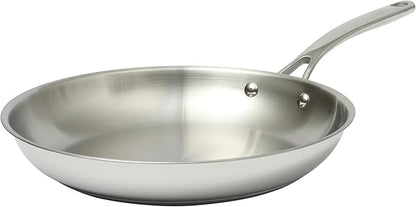 Martha Stewart Castelle Large 12" Stainless Steel Frying Pan Non Toxic Fry Pan Skillet by MarthaStewart