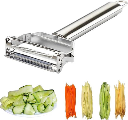 Multifunction Stainless Steel Julienne Peeler Vegetable Peeler Double Planing Grater Kitchen Accessories Cooking Tools by Unknown