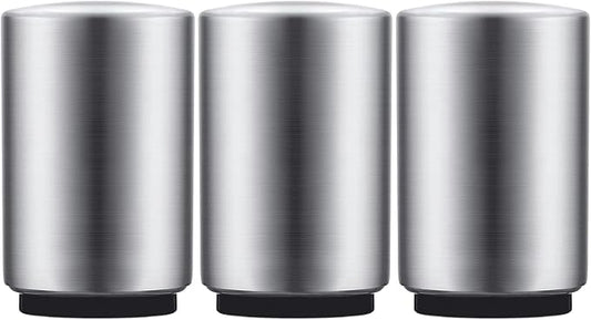 3PCS Premium Automatic Beer Bottle Opener, Magnet Stainless Steel Push Down Off Soda Lid Open Magnetic Catching No Damage Caps, Portable Pop the Top Bar Tools for Home Wine Accessories Picnic Camping by Swaytail
