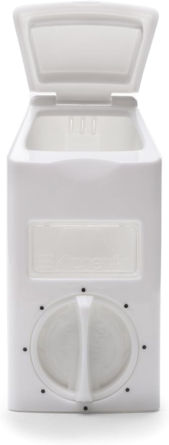 KitchenArt Spice Rack, Select-A-Spice Auto-Measure Rotating Spice Rack, White, 12 Compartments - Image 8