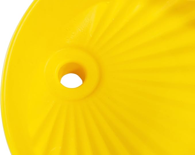Eagle 1660 Drum Funnel – 18" Diameter, Yellow HDPE, Fits 30 & 55 Gallon Drums, 6" Side Walls to Reduce Splashing, Spout Fits 2" NPT Bung, Durable & Chemical-Resistant – Made in the USA - Image 4