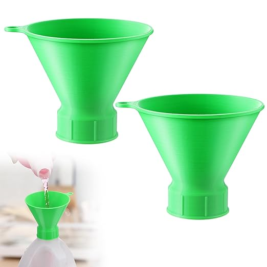 Threaded Funnel Easy Fill Funnel, Twist On Empty Spray Bottle Refill Adapter Fit for Various Size Bottles Home, Car Detailing Cleaning Supply, 30% Vinegar, Kitchen, Bath, Essential Oils(38mm)
