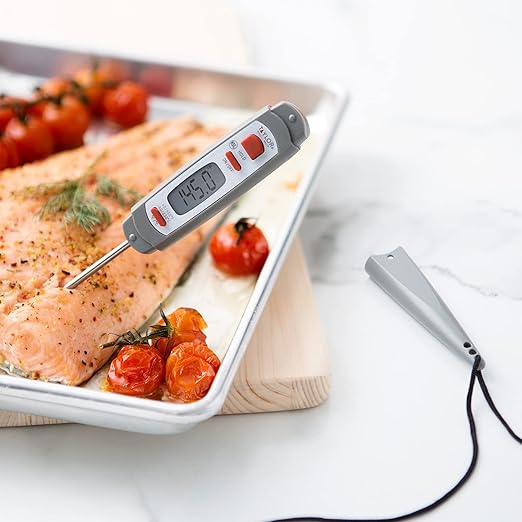 Taylor 9847 Waterproof Digital Instant Read Meat Food Grill BBQ Kitchen Cooking Thermometer, Comes with Sleeve Extender and Lanyard - Image 6