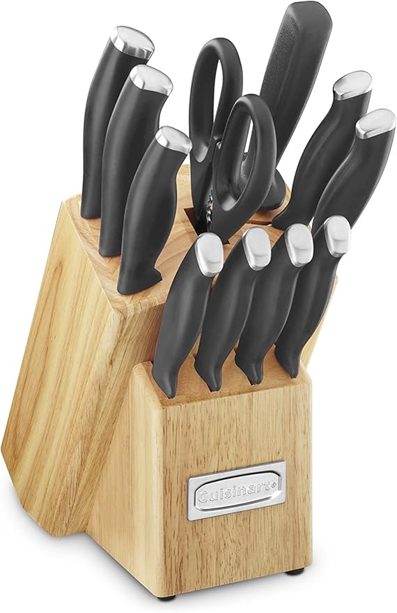 Cuisinart C77SSB-12P Color Pro Collection 12 Piece Knife Block Set, Black - Image 3