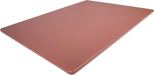 Thirteen Chefs Extra Large 24 x 18 Brown Cutting Board - 1/2" Thick HDPE Plastic for Cooked Meat, NSF Professional Grade for Restaurant Kitchens by ThirteenChefs