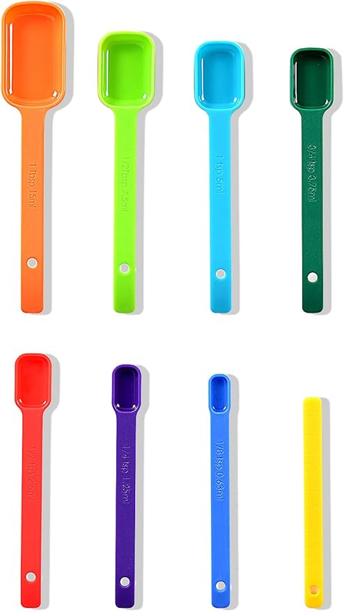 DOTINGHUX Measuring Cups and Spoons Set of 15,Assorted Colors - Image 3