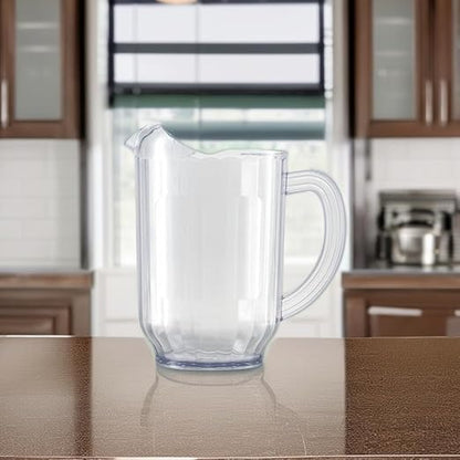 Carlisle FoodService Products Versapour Clear Pitcher Tall Pitcher for Restaurants, Catering, Kitchens, Plastic, 60 Ounces, Clear, (Pack of 6) - Image 6