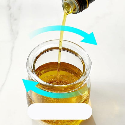 2-in-1 Glass Olive Oil Dispenser with Retractable Silicone Brush – Leakproof Oil Bottle for Cooking, Grilling, Baking & Kitchen Use (White/Green/Yellow) (GREEN)