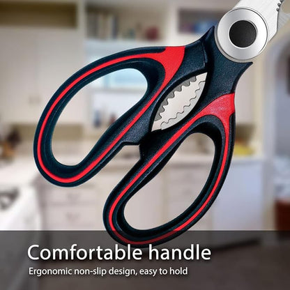 Kitchen Scissors 2 Pack Kitchen Shears All Purpose Heavy Duty Dishwasher Safe Multipurpose Utility Sharp Scissors for Food, Meat, poultry, Vegetable - Image 4