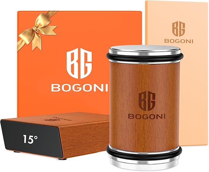 Rolling Knife Sharpener, Diamond & Ceramic Disc, 15° & 20° Magnetic Angle, Fast & Safe for Any Hardness, Sharpening Kit for Kitchen & Pocket Knives, Razor-Sharp Edge, Leather Strop, Classic Kit by BOGONI