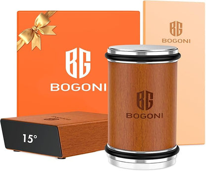 Rolling Knife Sharpener, Diamond & Ceramic Disc, 15° & 20° Magnetic Angle, Fast & Safe for Any Hardness, Sharpening Kit for Kitchen & Pocket Knives, Razor-Sharp Edge, Leather Strop, Classic Kit by BOGONI