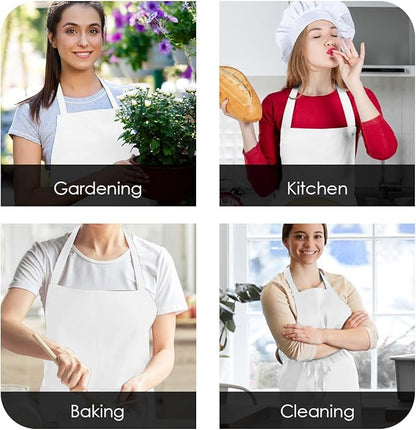 Avalon Kitchen Aprons for Men - 100% Polyester Chef Apron Women with Extra Long Ties - Cooking Aprons for Women & Mens Apron - Image 5