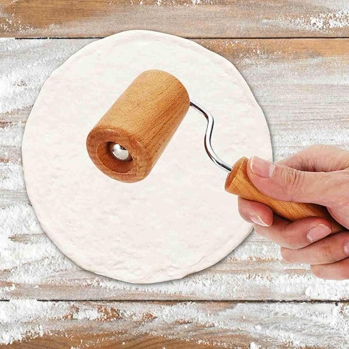 Small Rolling Pin, Pizza Dough Roller, Non Stick Wood Pastry Roller, Kitchen Wooden Rolling Pins for Baking Cooking Cookie Bread Tortilla Dumpling Fondant Clay (Style 4) - Image 6