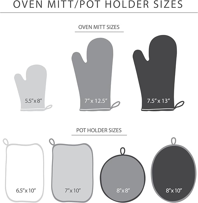KITCHENAID Beacon Two-Tone Pot Holder 2-Pack Set, Contour Silver/Matte Black, 7"x10" - Image 5