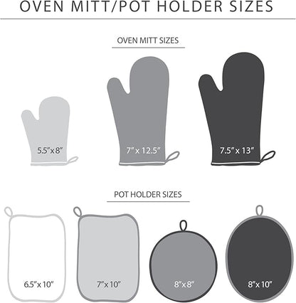 KITCHENAID Beacon Two-Tone Oven Mitt 2-Pack Set, Contour Silver/Matte Black, 5.75"x13" - Image 6