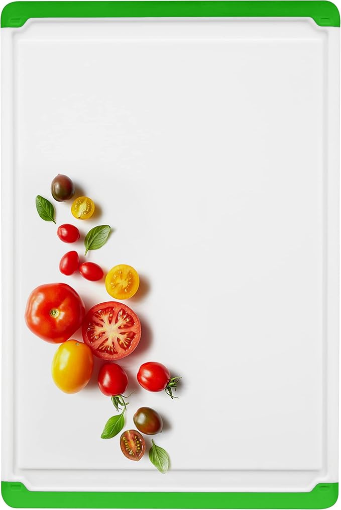 Large Cutting Board for Kitchen - Dishwasher Safe Plastic Chopping Board with Non-Slip Grip, Deep Juice Groove & Easy-Grip Handles - Thick Durable Cutting Board for Meat, Vegetables & Meal Prep - Image 7