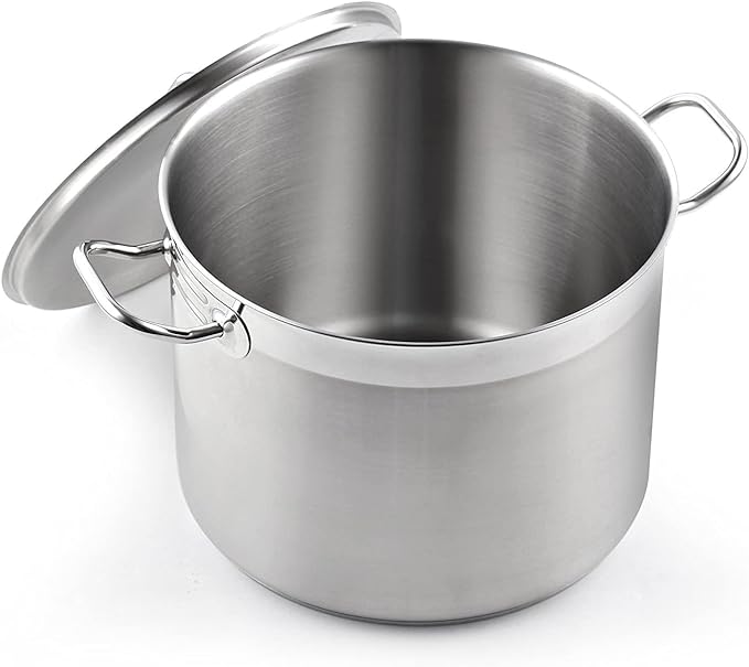 Cooks Standard Stockpots Stainless Steel, 8 Quart Professional Grade Stock Pot with Lid, Silver by CooksStandard
