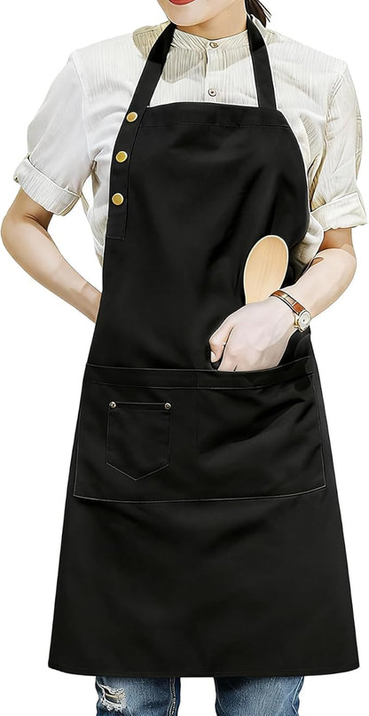Art Aprons for Painting Pottery Ceramics, Mens Women Kitchen Cooking Aprons Waterproof Green