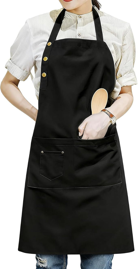 Art Aprons for Painting Pottery Ceramics, Mens Women Kitchen Cooking Aprons Waterproof Green