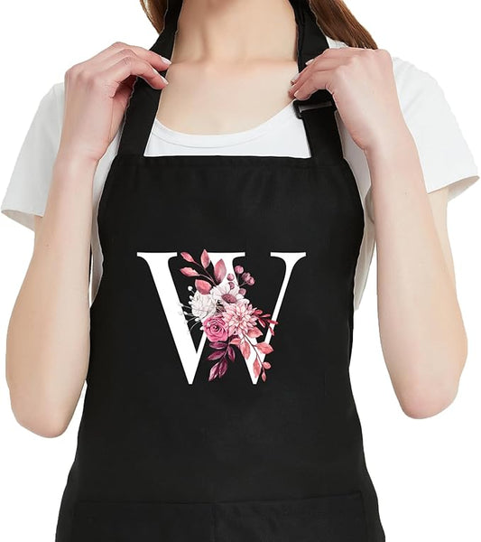 Personalized Aprons for Women with Pockets, Cute Aprons for Women Chef Baking, Cooking Gifts for Mom Birthday