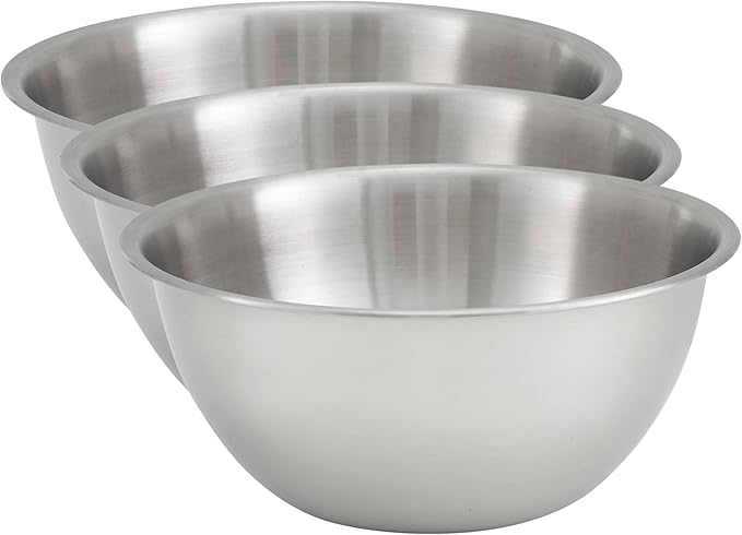 Winco Deep Mixing Bowl, 13-Quart (Pack of 3) by Fonteme
