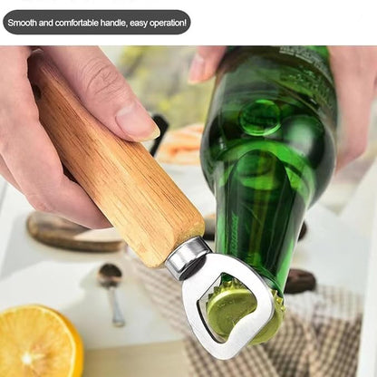 Wood Wine Bottle Opener, Beer Bottle Openers, Cider, Soft Drinks Bottle Opener for Home, Bar, Restaurant，Wedding Favors ，Wood Handle Handheld (set of 35) - Image 7