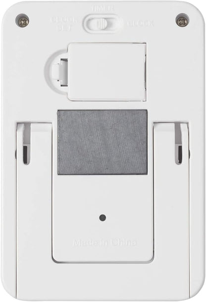 Taylor Dual Event Digital Timer w/Clock, White
