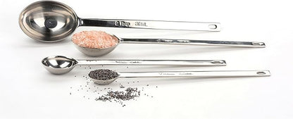 RSVP International Measuring Spoons, Long, Stainless Steel - Image 2