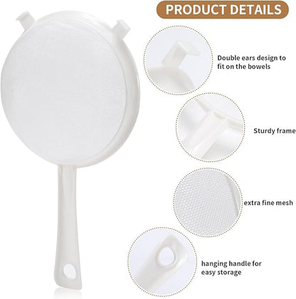 Kefir Strainer Set, 3-Size Plastic Non-Metal Sieve with Fine Mesh for Kefir Grains, Milk Kefir, Water Kefir & Kombucha & Quinoa - Durable, Food Grade & Easy Clean - Image 3
