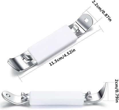 3 Pieces Magnetic Bottle Openers Can Opener Classic Beer Opener Stainless Steel Small Bottle Opener Can Tapper with Magnet for Camping and Traveling HANCELANT (White) - Image 3