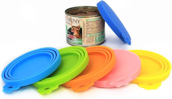 Comtim Pet Can Covers/6 Pack Silicone Dog Cat Food Can Lids/Universal Size Fit Most Standard Size Cans - Image 6