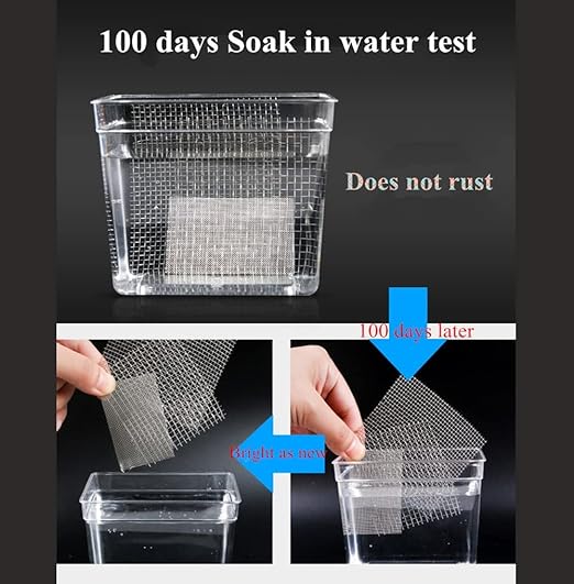 1Pack 100 Mesh 304 Stainless Steel Woven Wire Mesh, Never Rust, Hard and Heat Resisting Wire Mesh, Fine Screen Mesh for Many Projects,11.8 x 23.6 Inch