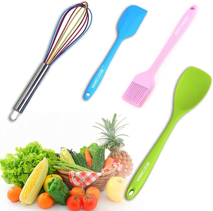 Kitchen Utensil Set - 11 Cooking Utensils - Colorful Silicone Kitchen Utensils - Nonstick Cookware with Spatula Set - Colored Best Kitchen Tools Kitchen Gadgets(Multi) - Image 8