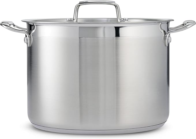 Tramontina Gourmet Stainless Steel 8-Quart Stock Pot with Lid - Image 2