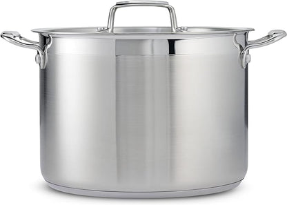 Tramontina Gourmet Stainless Steel 8-Quart Stock Pot with Lid - Image 2