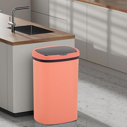PayLessHere | 13 Gallon Plastic Trash Can | Pink | Automatic Touchless Lid with Motion Sensor | Kitchen Garbage Can with Waterproof Design | for Home, Office, Bathroom | Pack of 2 - Image 6